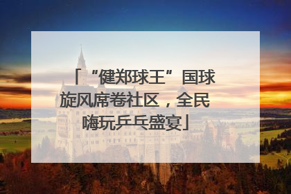 “健郑球王”国球旋风席卷社区，全民嗨玩乒乓盛宴