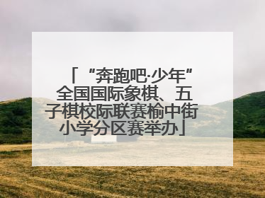 “奔跑吧·少年” 全国国际象棋、五子棋校际联赛榆中街小学分区赛举办