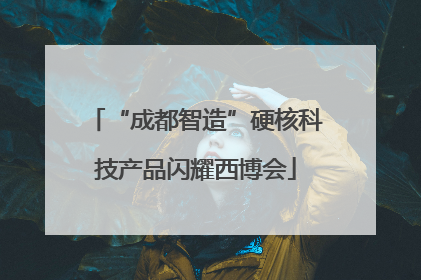 “成都智造”硬核科技产品闪耀西博会