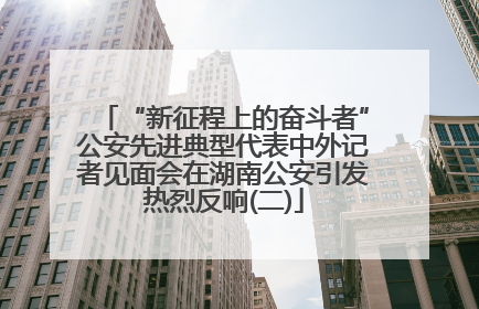 “新征程上的奋斗者”公安先进典型代表中外记者见面会在湖南公安引发热烈反响(二)