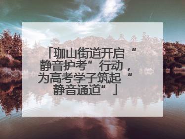 珈山街道开启“静音护考”行动，为高考学子筑起“静音通道”