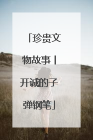珍贵文物故事丨开诚的子弹钢笔