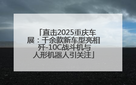 直击2025重庆车展：千余款新车型亮相 歼-10C战斗机与人形机器人引关注