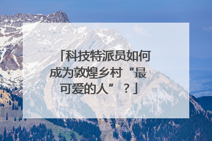 科技特派员如何成为敦煌乡村“最可爱的人”？