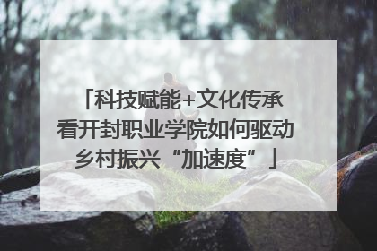科技赋能+文化传承 看开封职业学院如何驱动乡村振兴“加速度”
