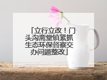 立行立改！门头沟斋堂镇紧抓生态环保督察交办问题整改