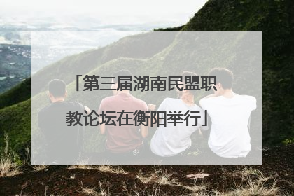 第三届湖南民盟职教论坛在衡阳举行