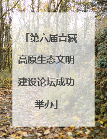 第六届青藏高原生态文明建设论坛成功举办