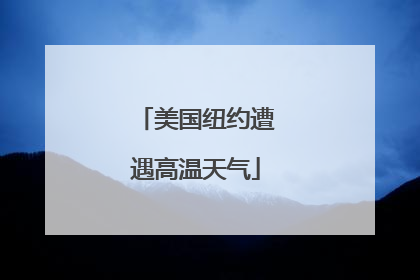 美国纽约遭遇高温天气