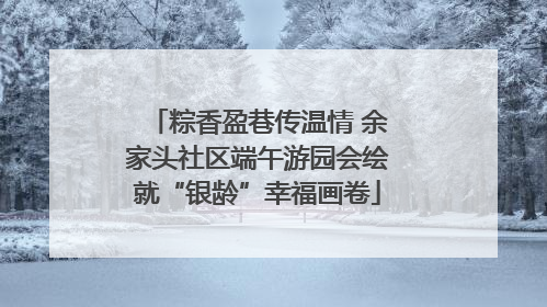 粽香盈巷传温情 余家头社区端午游园会绘就“银龄”幸福画卷