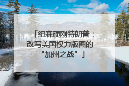 纽森硬刚特朗普：改写美国权力版图的 “加州之战”