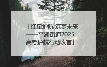 红星护航 筑梦未来——平湖街道2025高考护航行动收官