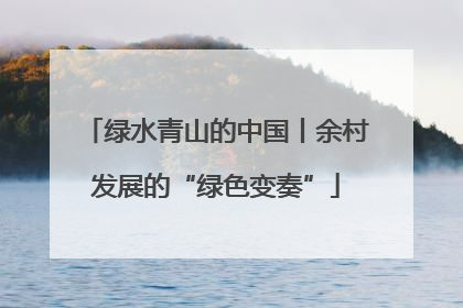 绿水青山的中国丨余村发展的“绿色变奏”