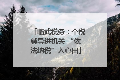 临武税务：个税辅导进机关 “依法纳税”入心田