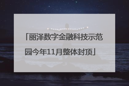 丽泽数字金融科技示范园今年11月整体封顶