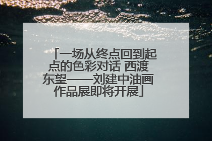 一场从终点回到起点的色彩对话 西渡东望——刘建中油画作品展即将开展