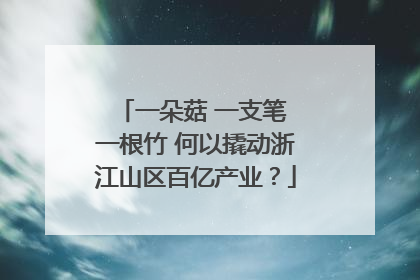 一朵菇 一支笔 一根竹 何以撬动浙江山区百亿产业？
