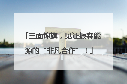 三面锦旗，见证振森能源的“非凡合作”！