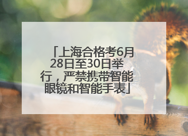 上海合格考6月28日至30日举行，严禁携带智能眼镜和智能手表