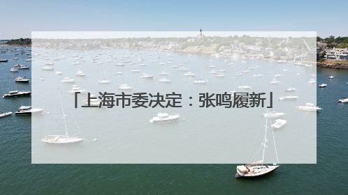 上海市委决定：张鸣履新