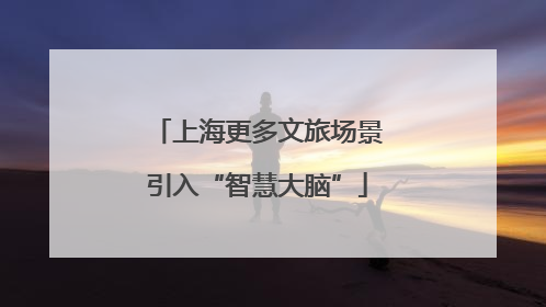 上海更多文旅场景引入“智慧大脑”