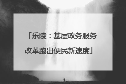 乐陵：基层政务服务改革跑出便民新速度