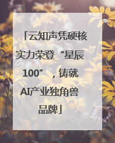 云知声凭硬核实力荣登“星辰100”，铸就AI产业独角兽品牌
