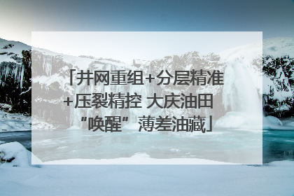 井网重组+分层精准+压裂精控 大庆油田“唤醒”薄差油藏