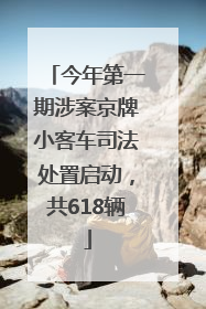 今年第一期涉案京牌小客车司法处置启动，共618辆