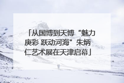 从国博到天博“魅力庚彩 跃动河海”朱炳仁艺术展在天津启幕