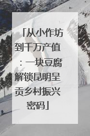 从小作坊到千万产值：一块豆腐解锁昆明呈贡乡村振兴密码