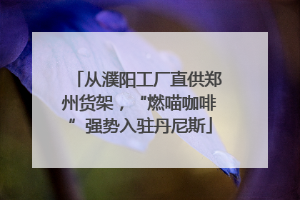 从濮阳工厂直供郑州货架，“燃喵咖啡”强势入驻丹尼斯