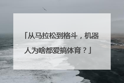从马拉松到格斗，机器人为啥都爱搞体育？