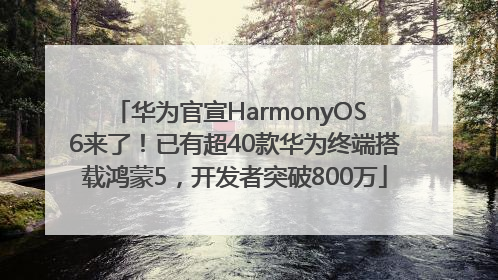 华为官宣HarmonyOS 6来了！已有超40款华为终端搭载鸿蒙5，开发者突破800万