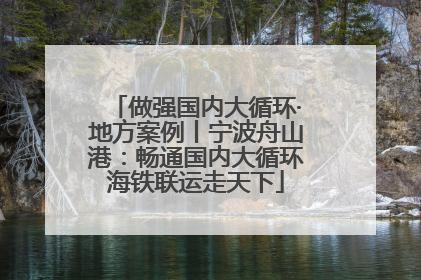 做强国内大循环·地方案例丨宁波舟山港：畅通国内大循环海铁联运走天下