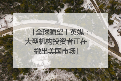 全球瞭望丨英媒：大型机构投资者正在撤出美国市场