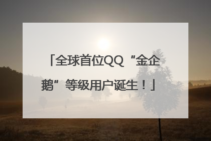 全球首位QQ“金企鹅”等级用户诞生！