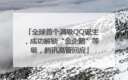 全球首个满级QQ诞生，成功解锁“金企鹅”等级，腾讯高管回应