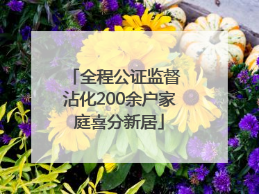 全程公证监督 沾化200余户家庭喜分新居