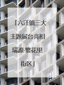 六汪镇三大主题展台亮相瑞源·繁花里街区
