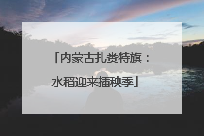 内蒙古扎赉特旗：水稻迎来插秧季