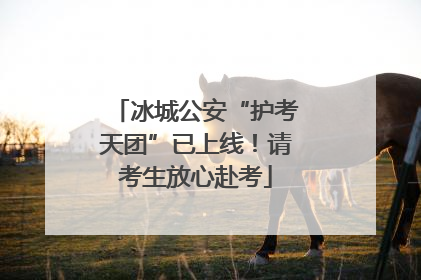 冰城公安“护考天团”已上线！请考生放心赴考
