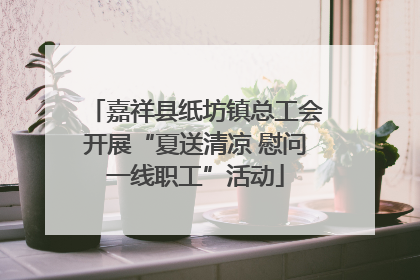 嘉祥县纸坊镇总工会开展“夏送清凉 慰问一线职工”活动