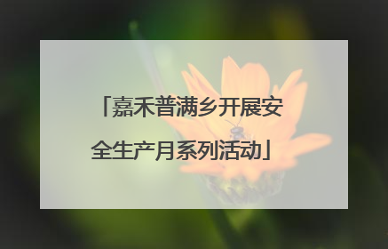 嘉禾普满乡开展安全生产月系列活动
