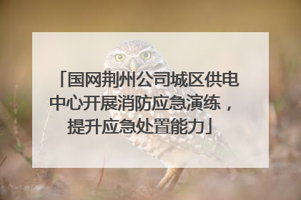 国网荆州公司城区供电中心开展消防应急演练，提升应急处置能力
