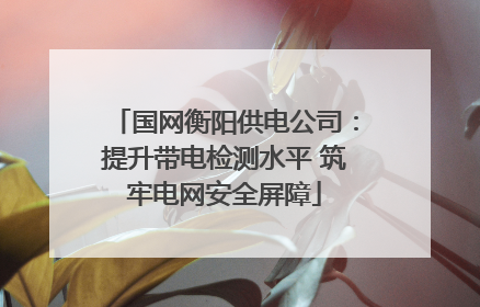国网衡阳供电公司：提升带电检测水平 筑牢电网安全屏障