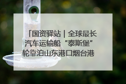 国资驿站｜全球最长汽车运输船“泰斯堡”轮靠泊山东港口烟台港；渤海最大油气平台完成浮托安装