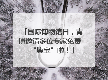 国际博物馆日，青博邀请多位专家免费“鉴宝”啦！