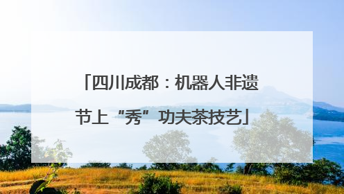 四川成都：机器人非遗节上“秀”功夫茶技艺