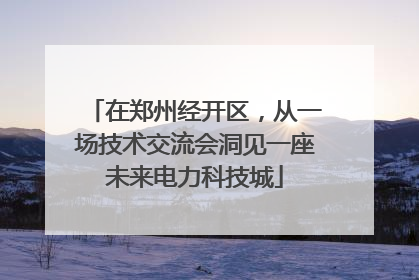 在郑州经开区，从一场技术交流会洞见一座未来电力科技城